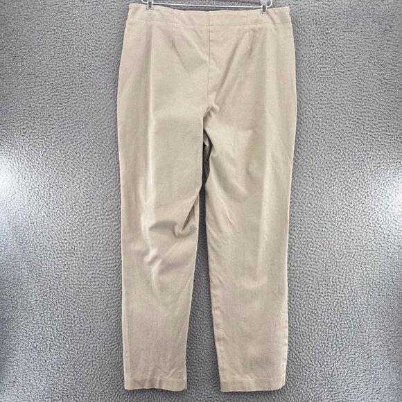 Chicos Pants Womens 2 US 12 Beige Fabulously Slimming Twill Stretch Skinny Leg - Picture 1 of 12